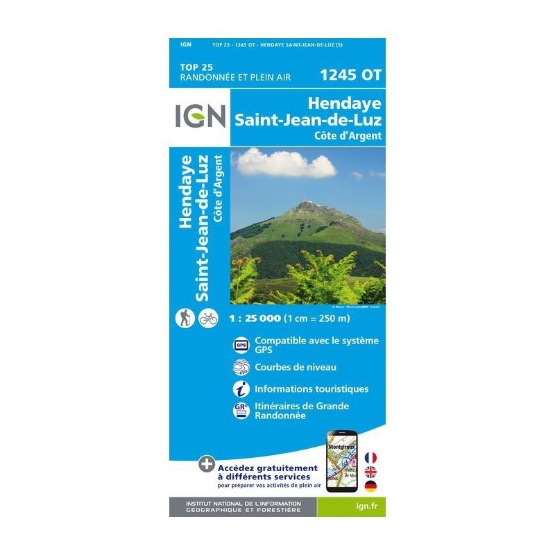 Carte 1245OT Hendaye/St-Jean-De-Luz