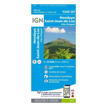 Carte 1245OT Hendaye/St-Jean-De-Luz