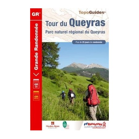 Carte Topo-Guide Gr58 - Tour Du Queyras - Parc Naturel Régional Du Queyras