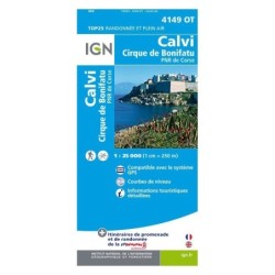 Carte 4149OT Calvi/Cirque De Bonifatu