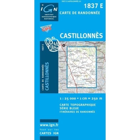 Carte 1837E Castillonnes (GPS)