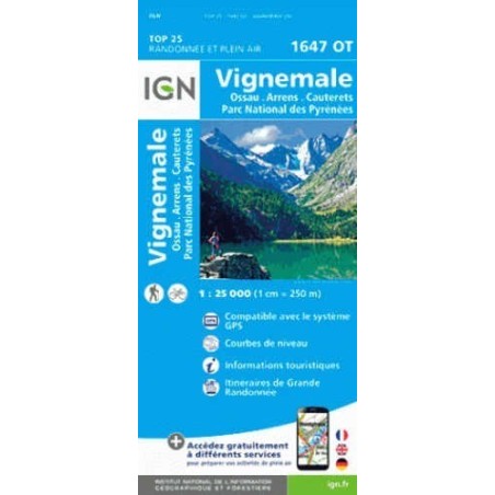 Vignemale / Ossau / Cauterets / Parc National des Pyrénées 1/25000