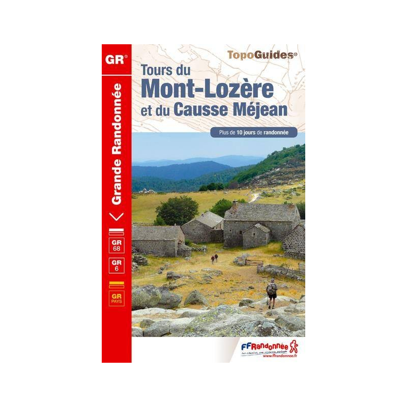 Carte GR68/6/GRP Tour du Mont-Lozère et du Cause Méjan