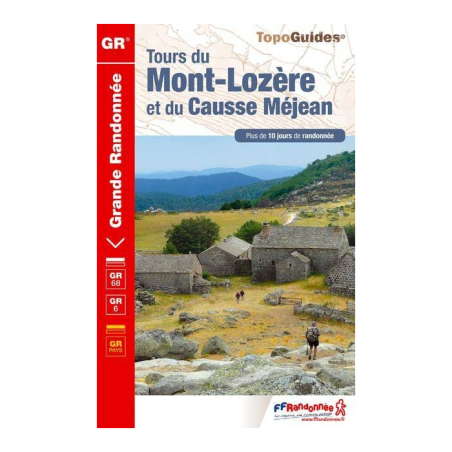 Carte GR68/6/GRP Tour du Mont-Lozère et du Cause Méjan