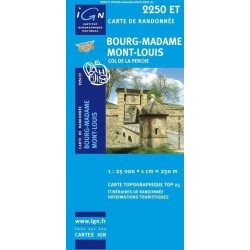 Carte 2250ET Bourg-Madame / Mont Louis / Col de la Perche (GPS)