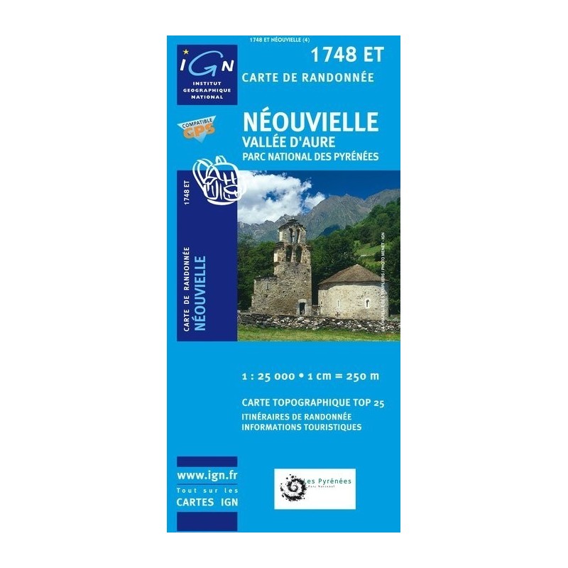 Carte 1748ET Néouvielle / Vallée d'Aure / Parc National des Pyrénées