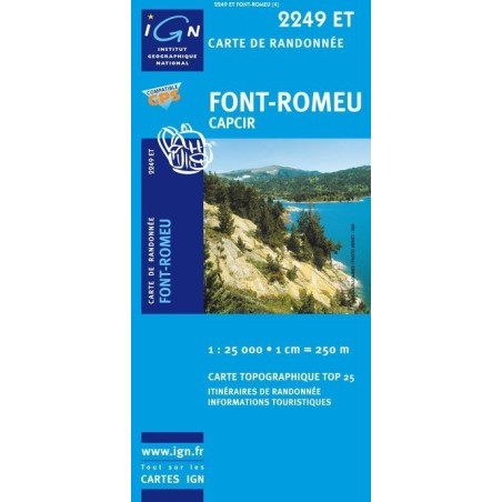 Carte 2249ET Font-Romeu / Capcir (GPS)
