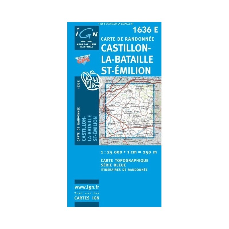 Carte 1636E Castillon-La-Bataille / St-Emilion