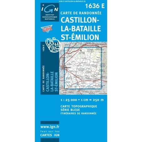 Carte 1636E Castillon-La-Bataille / St-Emilion