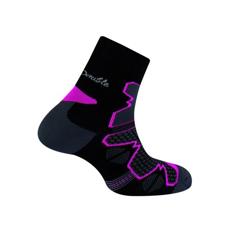 Double trek - Tige Courte - Noir/Rose