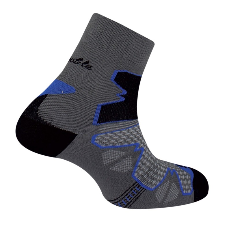 Double Treck - Tige Courte - Gris/Bleu